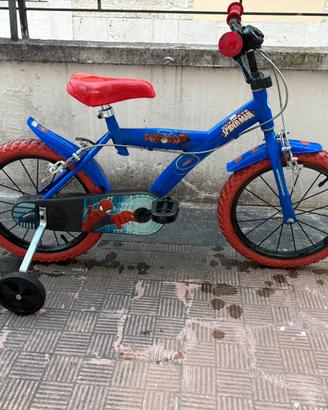 Bici di spiderman per bambini