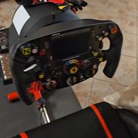 postazione gaming Volante Pedaliera poltrona 