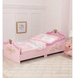 Lettino bambina stile principessa in legno