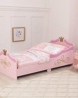 Lettino bambina stile principessa in legno