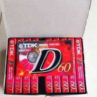 10 Musicassette TDK D60 POSITION NORMAL