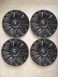 4 copri cerchi Storm neri - Tesla Model Y 19"