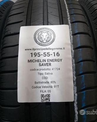2 gomme 195 55 16 michelin a41724