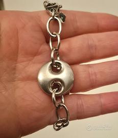 Bracciale argento con maglia
marinara