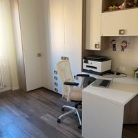 Cameretta moderna bianco/faggio + scrivania