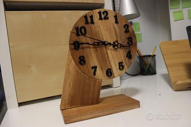 Orologio da scrivania in FAGGIO