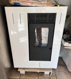 Stufa a pellet bianc 10,5kw