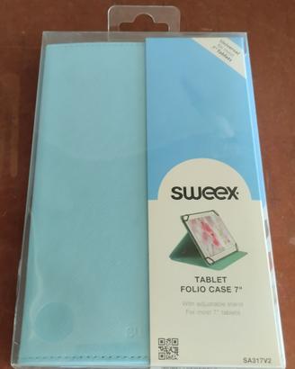 Custodia universale tablet 7 pollici azzurra NUOVA