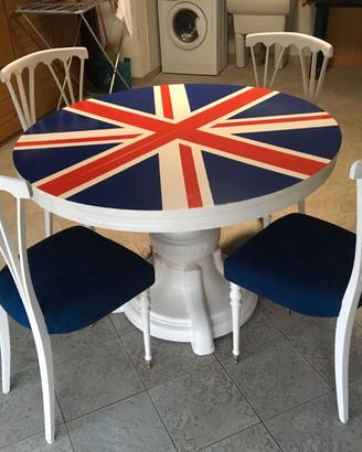 6 sedie bianche shabby completamente a nuovo