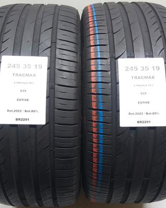 2 GOMME 245 35 19 TRACMAX BR2291