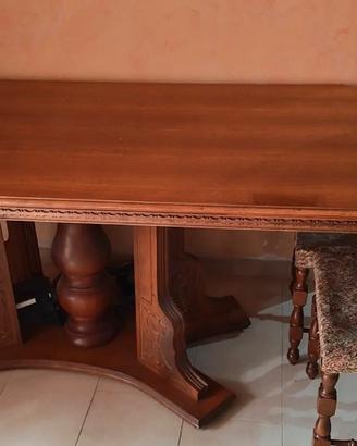 Tavolo da pranzo in Legno con 5 sedie Coordinate
