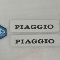 Set 2 targhette metalliche originali Piaggio più s