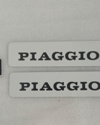 Set 2 targhette metalliche originali Piaggio più s