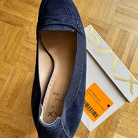 Mocassino blu SAX  vera pelle, 37,5