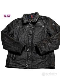 MILESTONE giacca pelle vintage moto uomo S