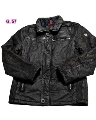 MILESTONE giacca pelle vintage moto uomo S