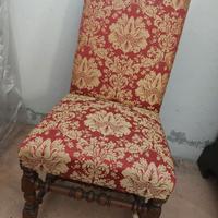 SEDIA A ROCCHETTO IN NOCE,RESTAURATA