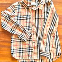 Burberry - Camicia in cotone Check bambino