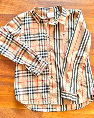 Burberry - Camicia in cotone Check bambino