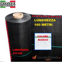 Telo per pacciamatura 210cm x 160m 100gr/mq