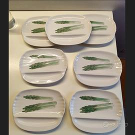 Piatti da asparagi vintage