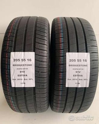 2 gomme 205 55 16 bridgestone a1136