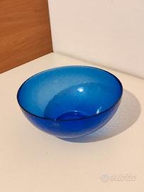 Centrotavola Murano Rio Dei Vetrai Coppa Blu 24cm