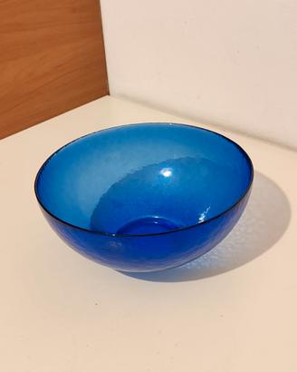 Centrotavola Murano Rio Dei Vetrai Coppa Blu 24cm