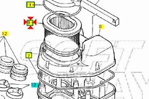 Filtro aria Yamaha FZR600 4JH144510000