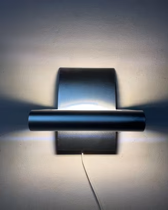 Lampada parete metallo grigio