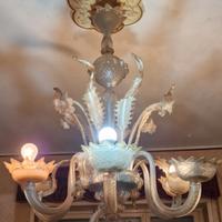 Lampadario in vetro di murano anni 30