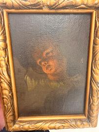 Quadro antico “ testa di giovane o putto”