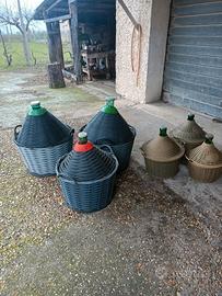 Damigiane varie taglie