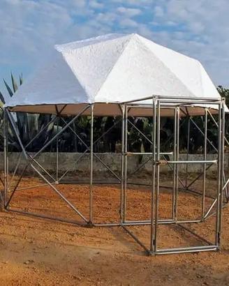 Voliera geodetica, cupola geodetica, pollaio