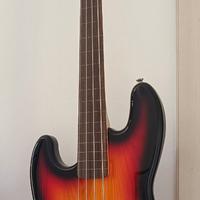 Harley Benton JB-40FL LH – Basso fretless mancino