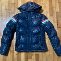 navy blue puffer jacket