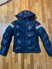navy blue puffer jacket
