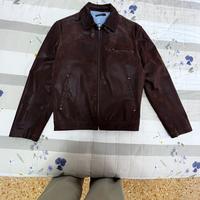 Chiodo in pelle da uomo