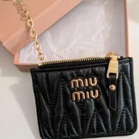 Portacarte/monete Miu Miu in pelle trapuntata 