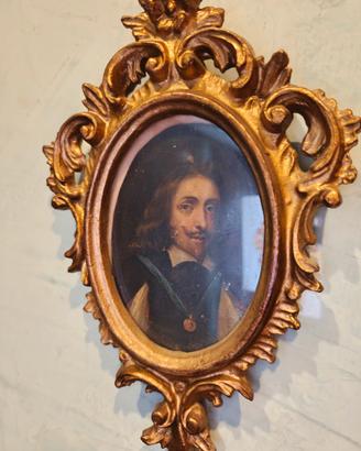 Ritratti antichi a olio su rame – XVIII 