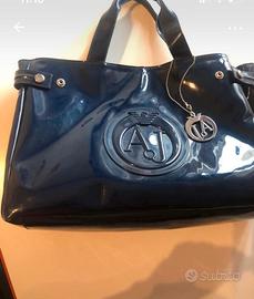 Borsa Armani Jeans di colore blu