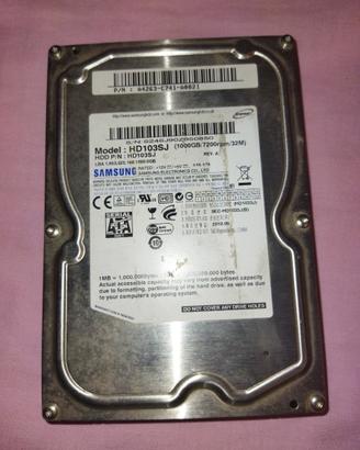 HD Hard disk Samsung HD103SJ 1000G 1T SATA