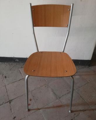 SEDIE VINTAGE in METALLO e FORMICA anni 60