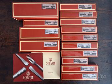 servizio posate argento 800 NUOVE marca Schiavon