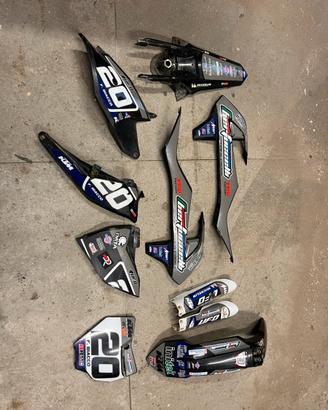 set di plastiche nere restyling ktm 85