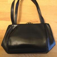 Borsa pelle vintage anni 50