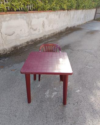 Set sedie e tavoli