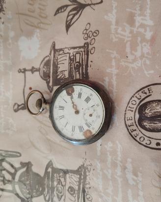 orologio da taschino in argento fine 800'