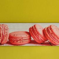 Quadro legno Macarons Rosa