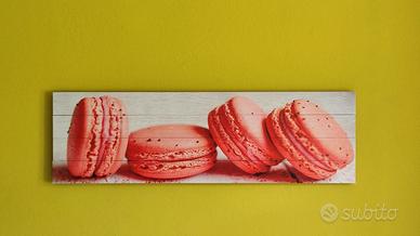 Quadro legno Macarons Rosa